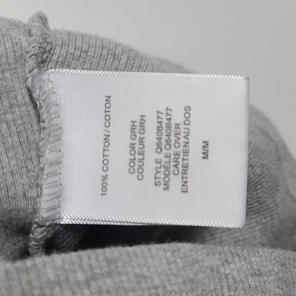 GUESS JEANS Gray Sleeveless Ribbed Tank  Top With Jewels Racerback Style Size M - Picture 3 of 11